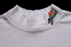 画像3: 90s USA製 Gatorade ロゴ刺繍 モックネック 長袖Tシャツ 白 XL (3)