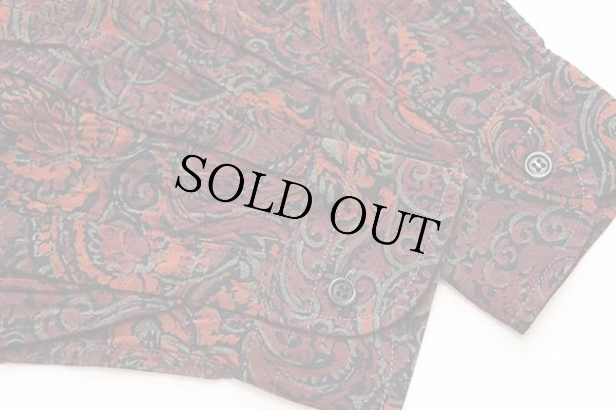 画像6: 80s イタリア製 GP.BELLINI ペイズリー柄 レーヨンシャツ (6)