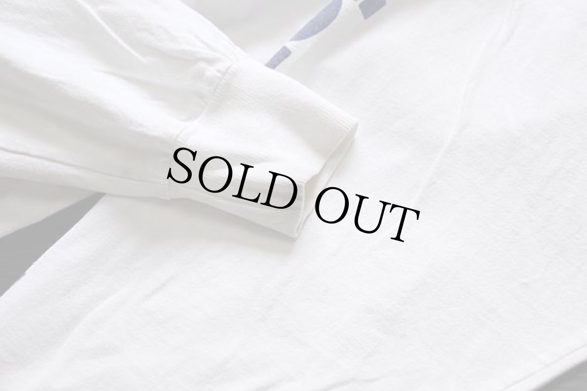 画像7: 90s USA製 RUSSELLラッセル Delchamps CHARITY RUN 95 スニーカー 協賛 両面プリント コットン 長袖Tシャツ 白 XL (7)