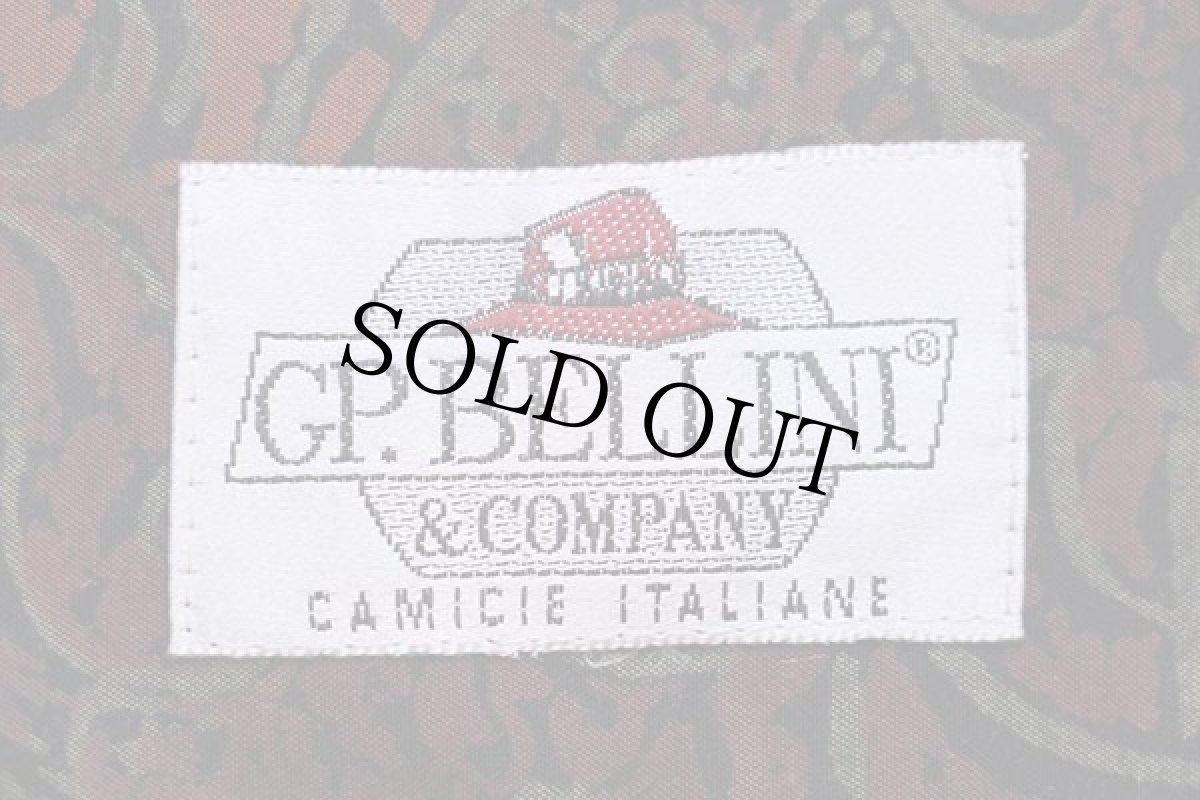 画像4: 80s イタリア製 GP.BELLINI ペイズリー柄 レーヨンシャツ (4)