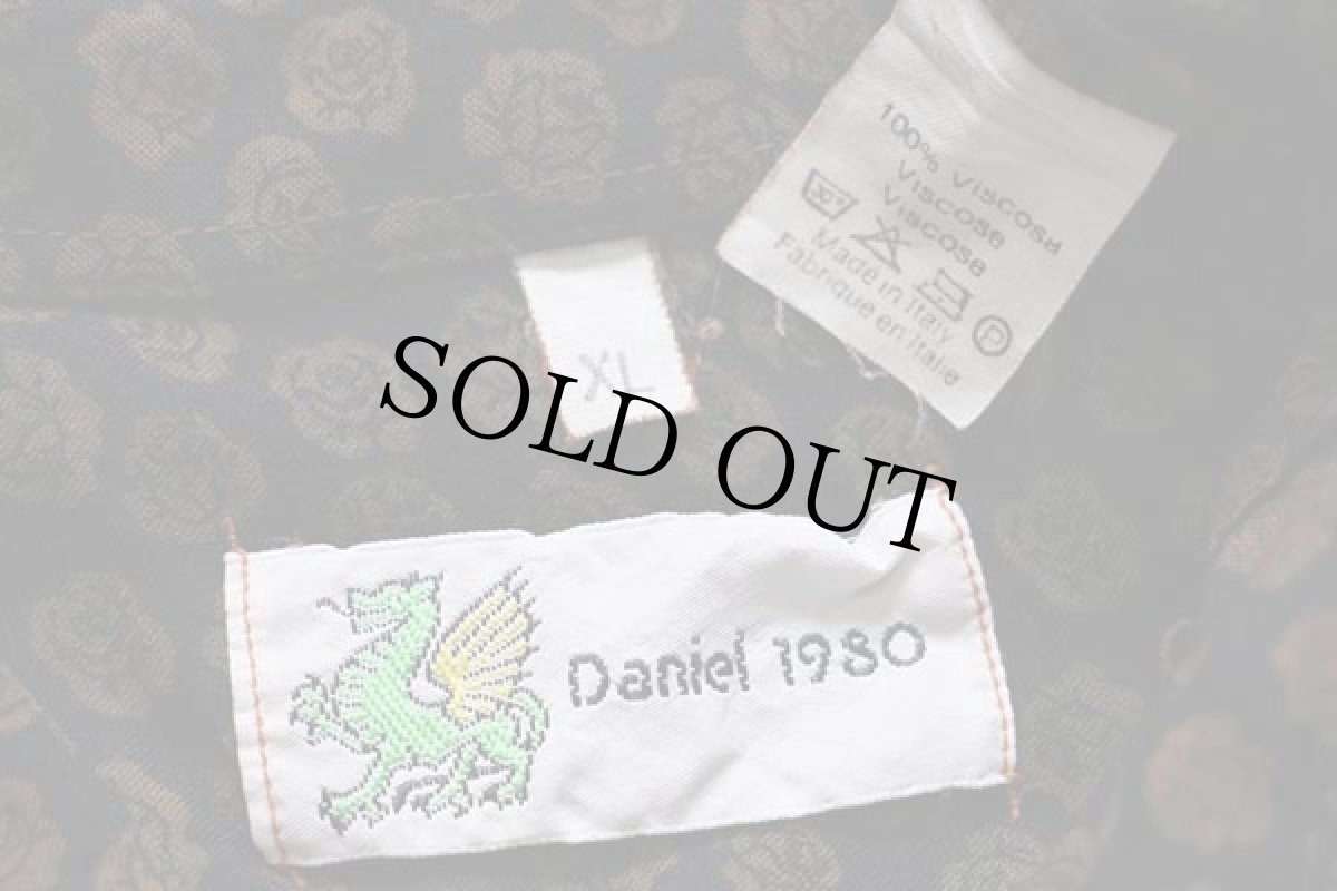 画像4: 80s イタリア製 Daniel 1980 花柄 総柄 レーヨンシャツ (4)