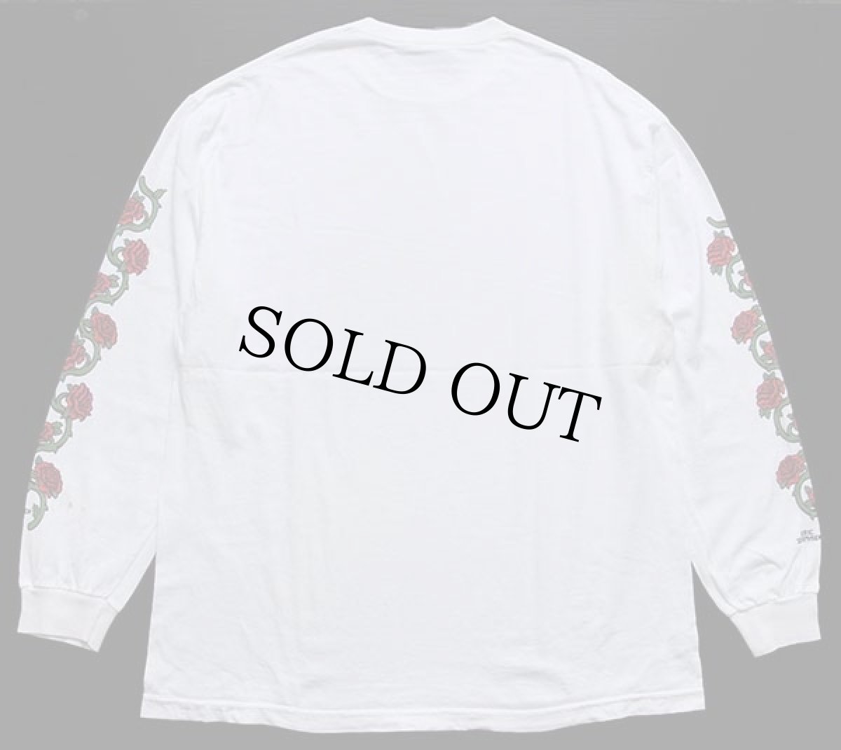 画像2: SANTA CRUZサンタクルーズ ERIC DRESSEN ローズ コットン 長袖Tシャツ 白 (2)