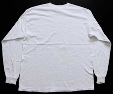 画像2: 00s HERSHEY'Sハーシーズ チョコレート ロゴ コットン 長袖Tシャツ 白 XL (2)