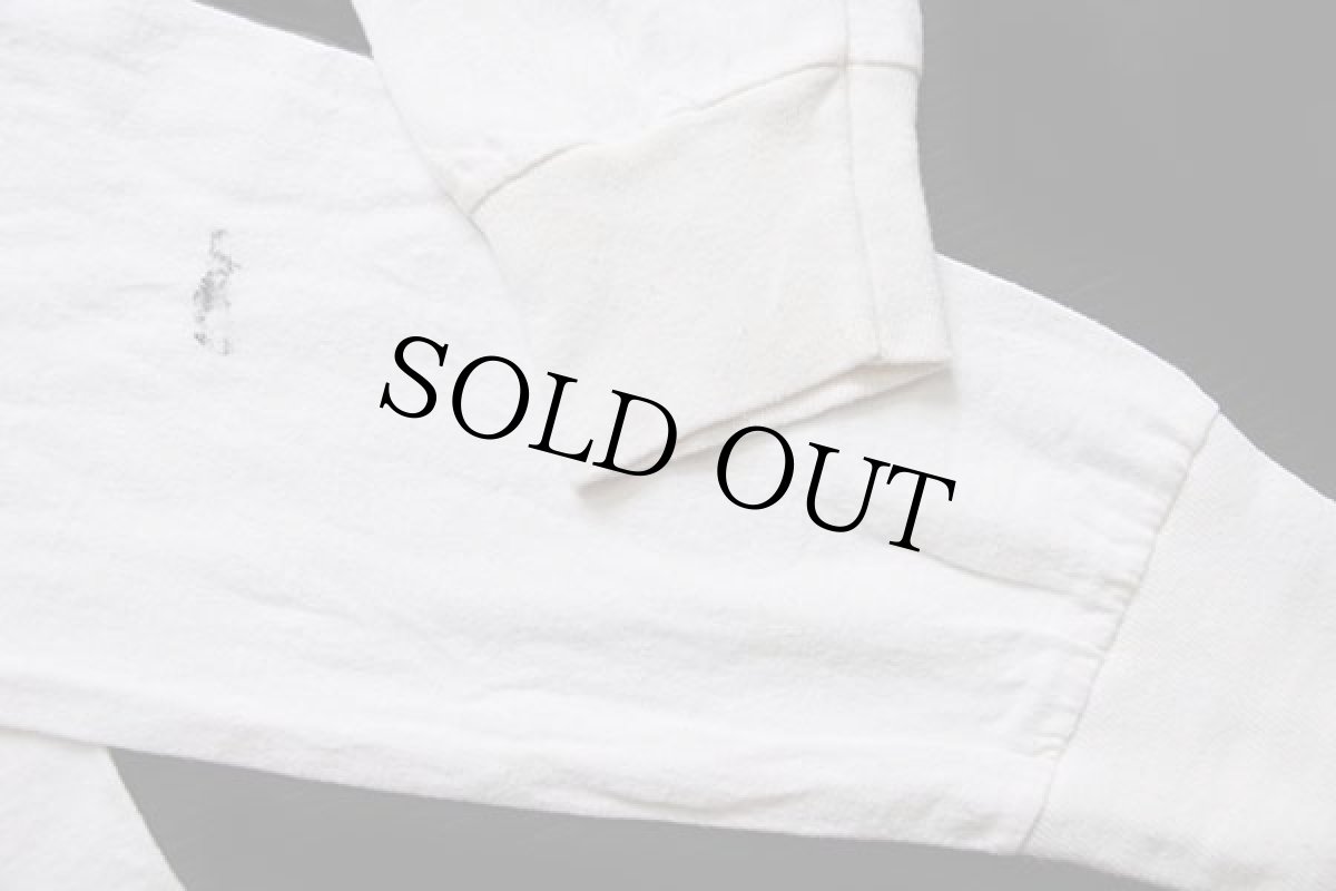 画像6: 90s USA製 shrine show スカル ハート コットン 長袖Tシャツ 生成り XL (6)