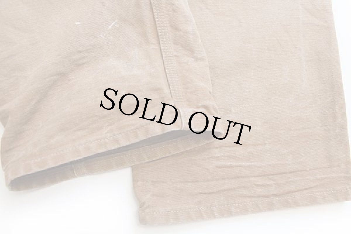 画像8: USA製 carharttカーハート ダブルニー ダック地 ペインターパンツ ペンキ飛び 茶 w36 L30 (8)