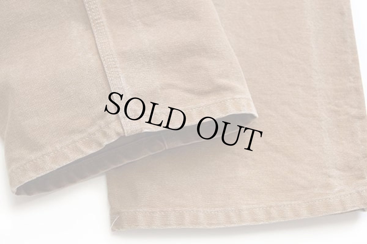 画像7: 00s メキシコ製 carharttカーハート ダブルニー ダック地 ペインターパンツ 茶 w36 L30 (7)