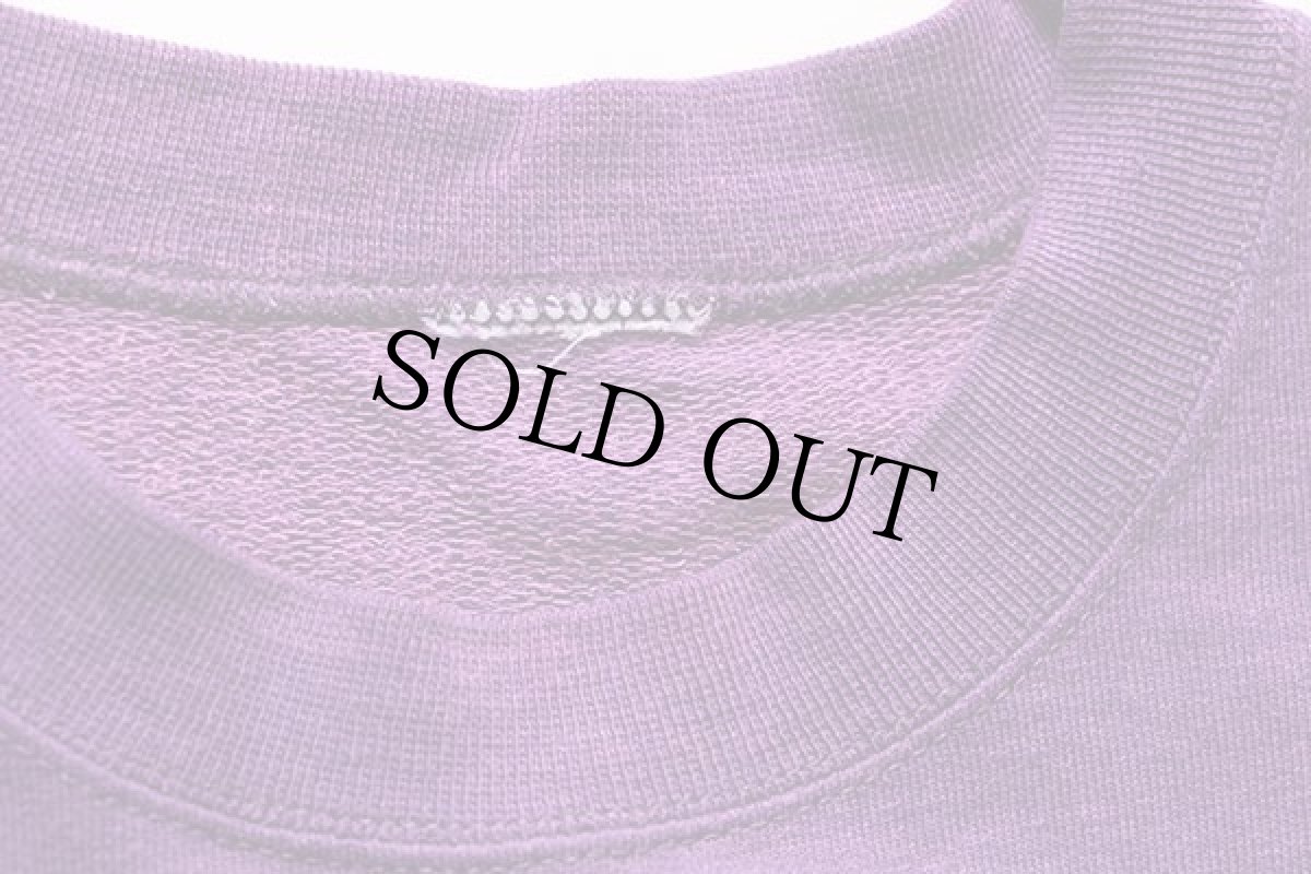 画像5: 90s CONVERSEコンバース ALLSTARオールスター ロゴ ツートン 切り替え 半袖スウェット 紫×水色 (5)