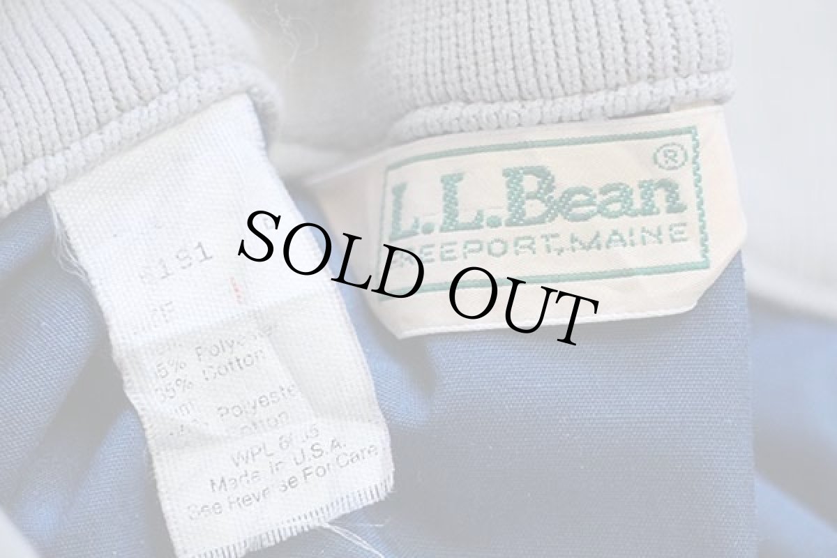 画像4: 80s USA製 L.L.Bean ツートン プルオーバー ジャケット 紺×グレー L (4)