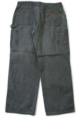 画像3: 00s carharttカーハート ダック地 ペインターパンツ モスグリーン w36 L30 (3)