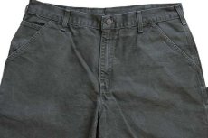 画像4: 00s carharttカーハート ダック地 ペインターパンツ モスグリーン w36 L30 (4)