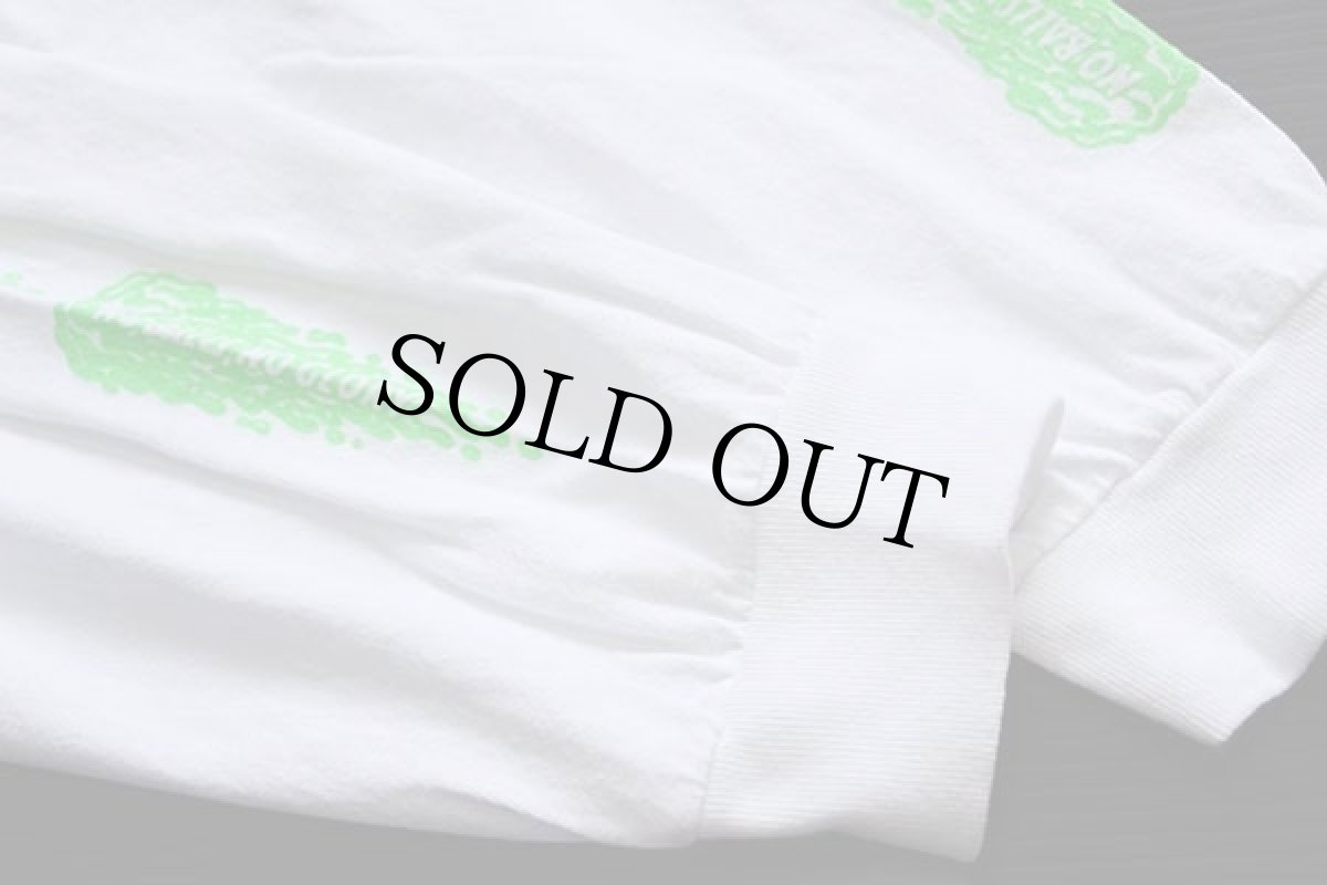 画像6: SANTA CRUZサンタクルーズ SLIME BALLS 蛍光プリント コットン 長袖Tシャツ 白 XL (6)