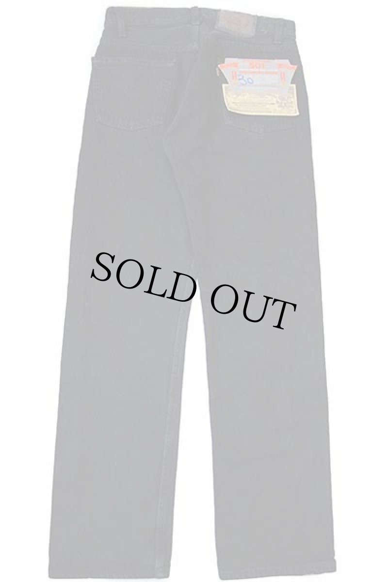 画像3: デッドストック★80s USA製 Levi'sリーバイス 501 後染め ブラック デニムパンツ w30 L30 (3)