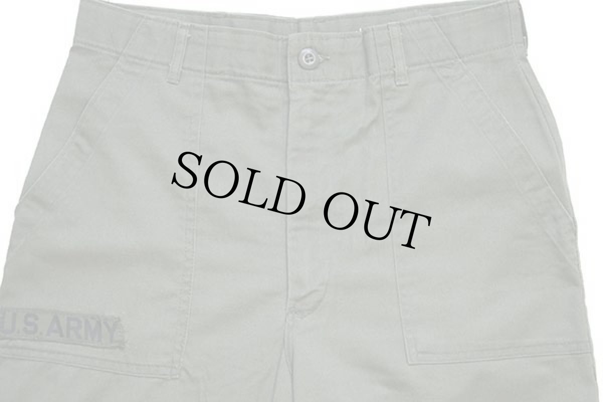 画像4: 70s 米軍 U.S.ARMY パッチ付き ユーティリティ ベイカーパンツ オリーブグリーン w32 (4)