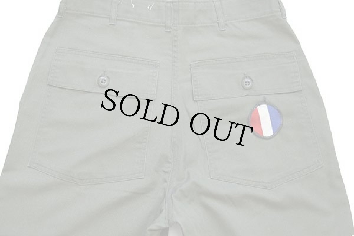 画像5: 70s 米軍 U.S.ARMY パッチ付き ユーティリティ ベイカーパンツ オリーブグリーン w32 (5)