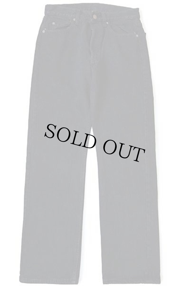 画像2: デッドストック★80s USA製 Levi'sリーバイス 501 後染め ブラック デニムパンツ w30 L30 (2)