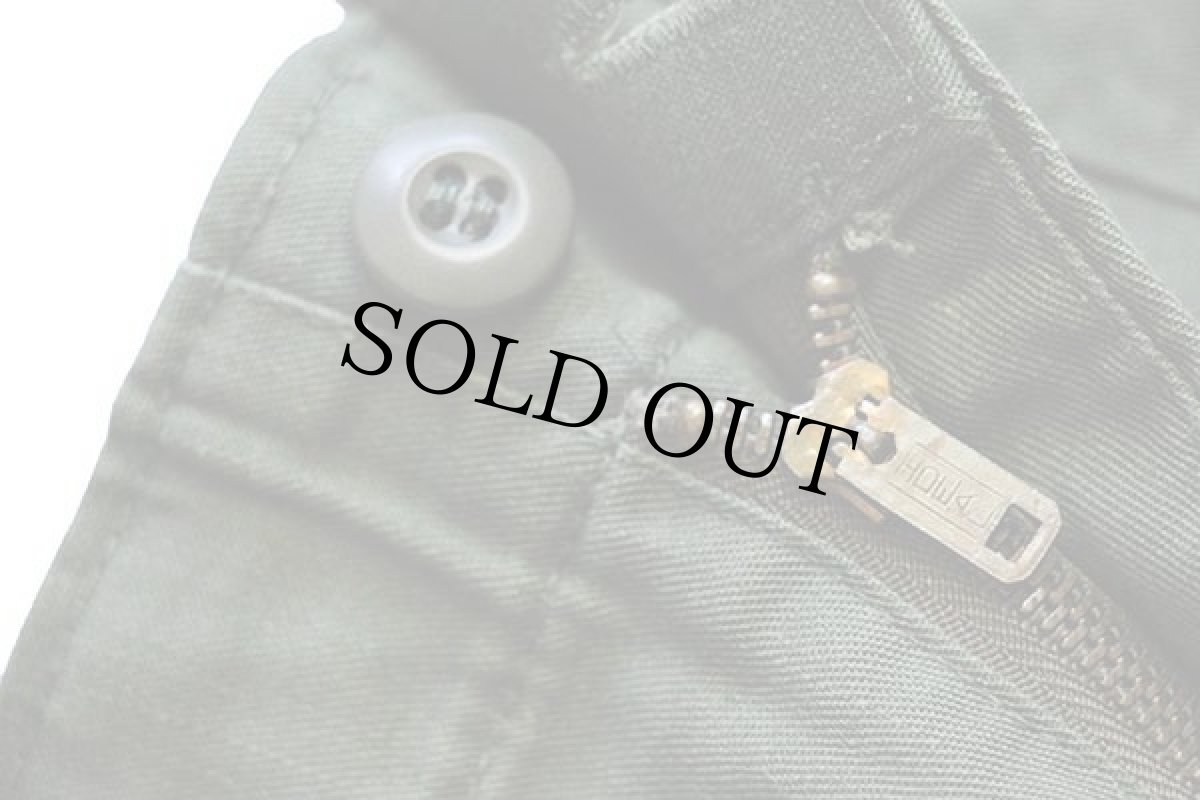 画像6: 70s 米軍 U.S.ARMY パッチ付き ユーティリティ ベイカーパンツ オリーブグリーン w32 (6)