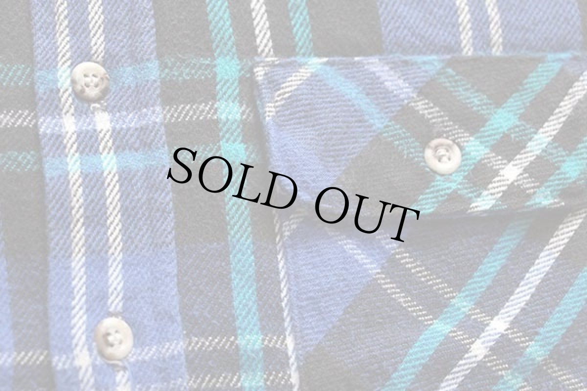 画像5: 90s FIVE BROTHERファイブブラザー チェック コットン フランネルシャツ M (5)