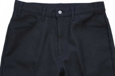 画像4: 90s USA製 Levi'sリーバイス 517 ポリエステルパンツ 黒 w33★スタプレ (4)