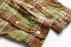 画像5: ポロ ラルフローレン マドラスチェック コットン ワーク ネルシャツ XL (5)