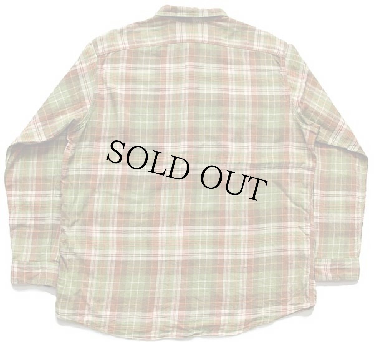 画像2: ポロ ラルフローレン マドラスチェック コットン ワーク ネルシャツ XL (2)