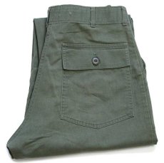 画像1: 70s 米軍 U.S.ARMY ユーティリティ ベイカーパンツ オリーブグリーン w31 (1)