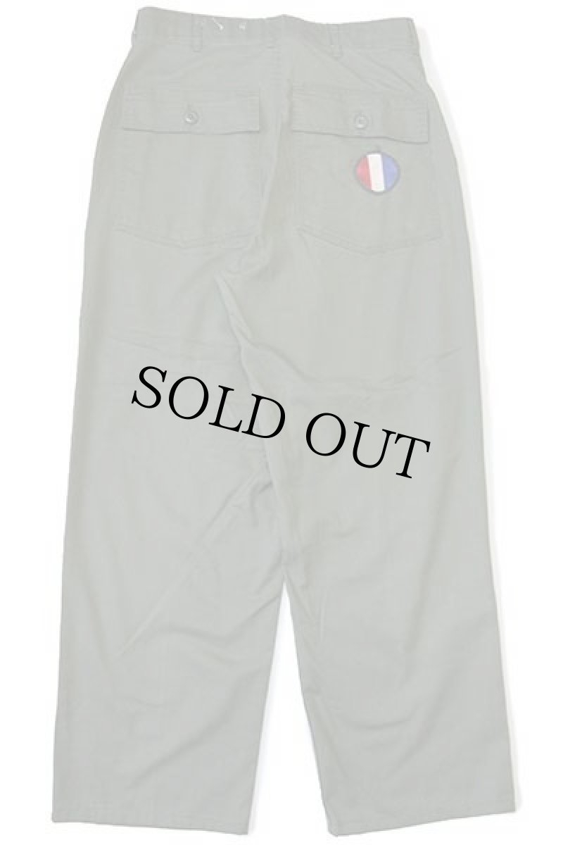 画像3: 70s 米軍 U.S.ARMY パッチ付き ユーティリティ ベイカーパンツ オリーブグリーン w32 (3)