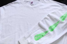 画像3: SANTA CRUZサンタクルーズ SLIME BALLS 蛍光プリント コットン 長袖Tシャツ 白 XL (3)