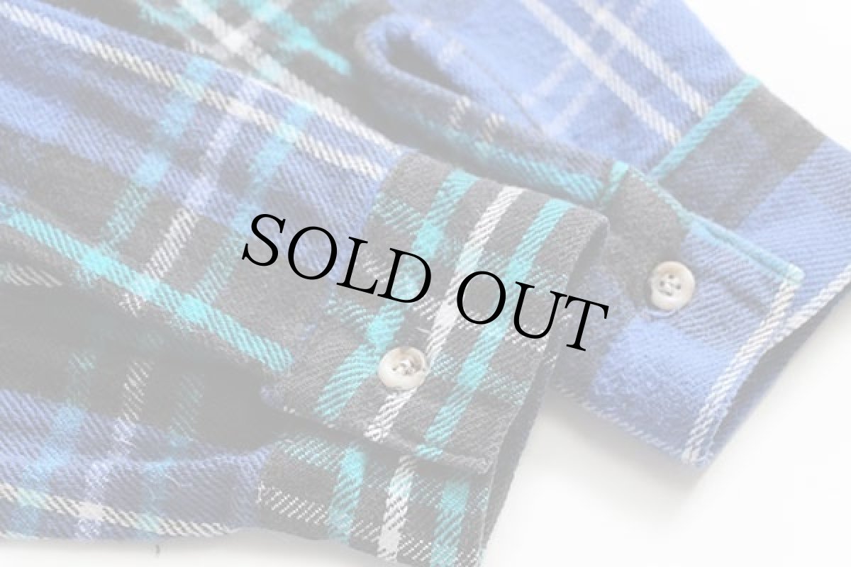 画像6: 90s FIVE BROTHERファイブブラザー チェック コットン フランネルシャツ M (6)