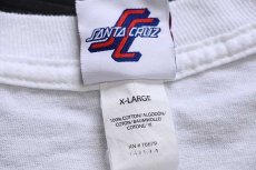 画像5: SANTA CRUZサンタクルーズ SLIME BALLS 蛍光プリント コットン 長袖Tシャツ 白 XL (5)