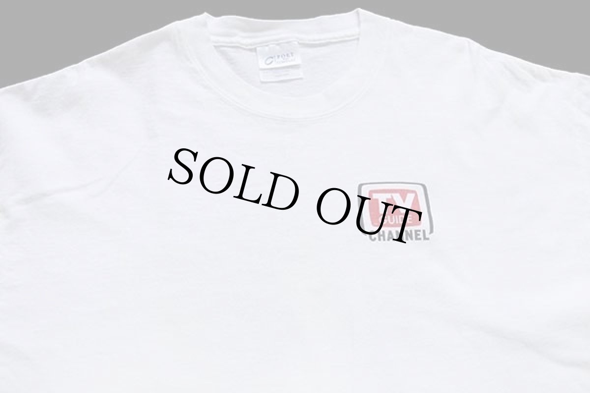 画像3: 00s TV GUIDE CHANNEL コットン 長袖Tシャツ 白 L (3)