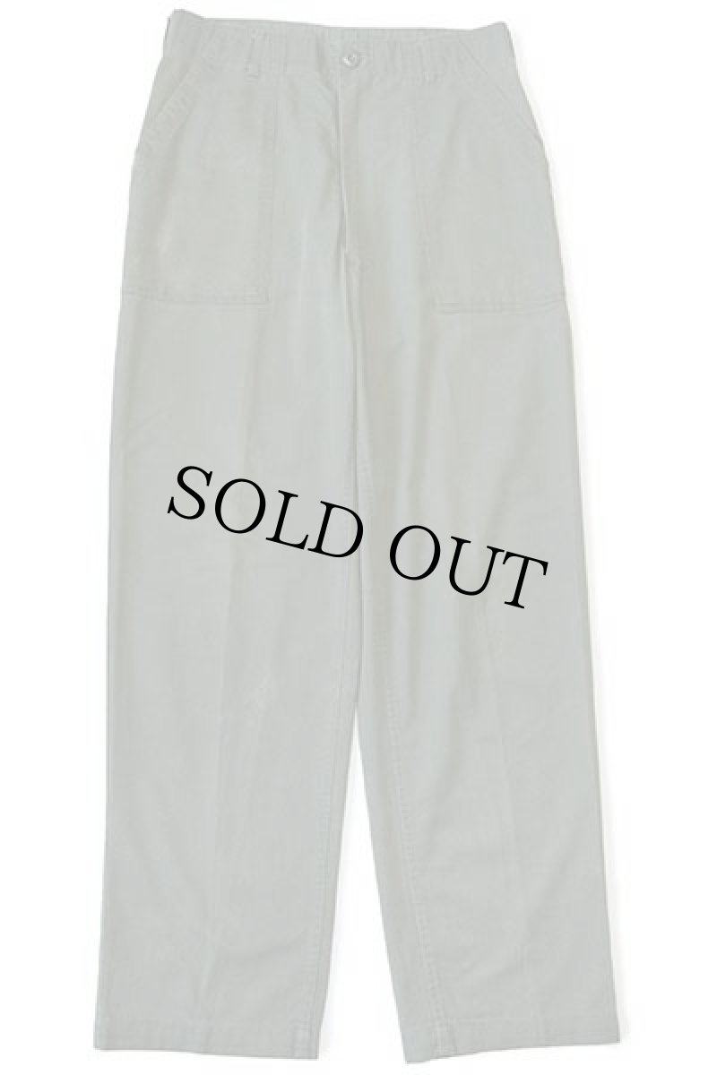 画像2: 70s 米軍 U.S.ARMY ユーティリティ ベイカーパンツ オリーブグリーン w31 (2)