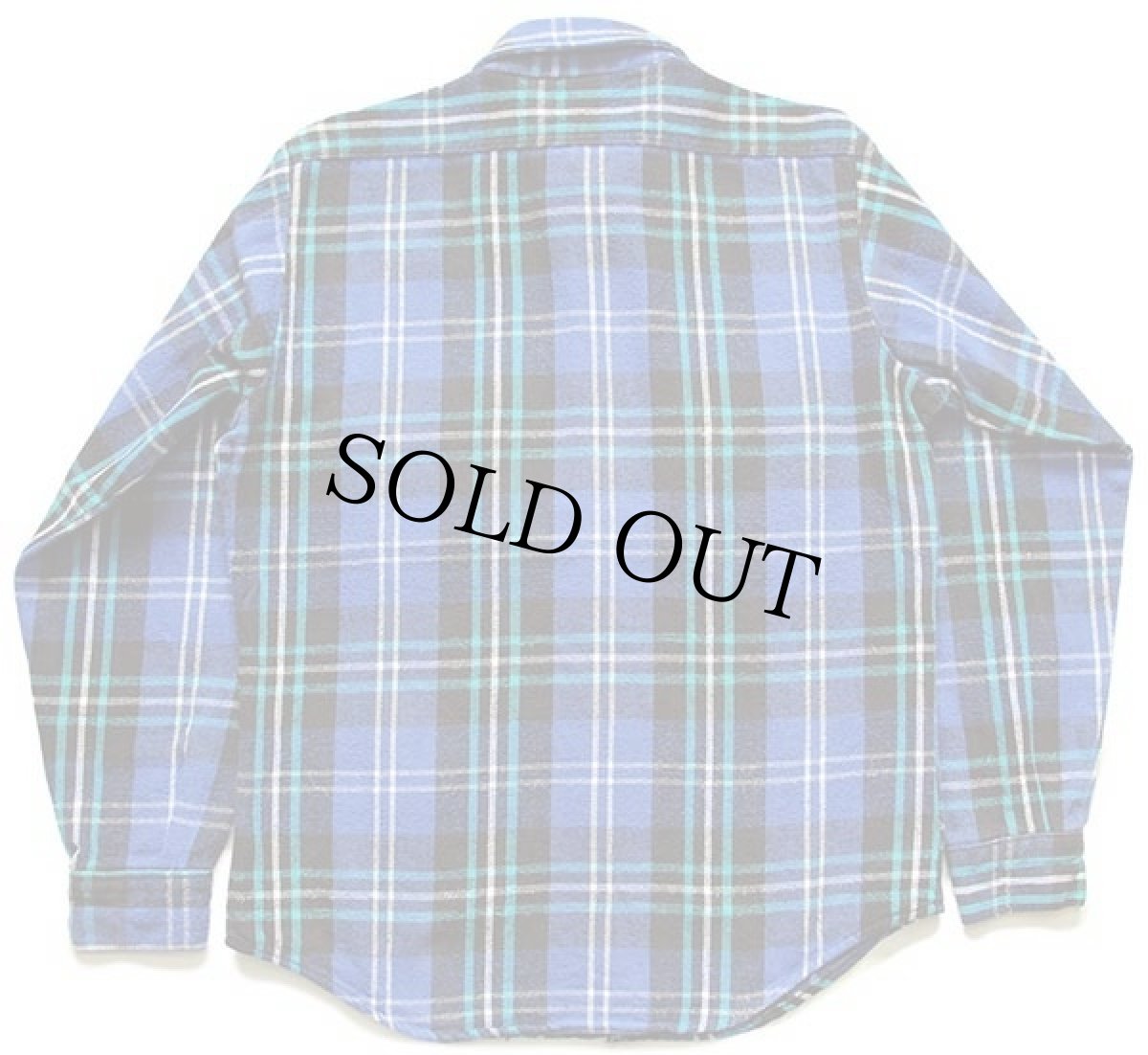 画像2: 90s FIVE BROTHERファイブブラザー チェック コットン フランネルシャツ M (2)