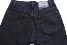 画像5: デッドストック★80s USA製 Levi'sリーバイス 501 ブラック デニムパンツ 後染め w29 L30 (5)