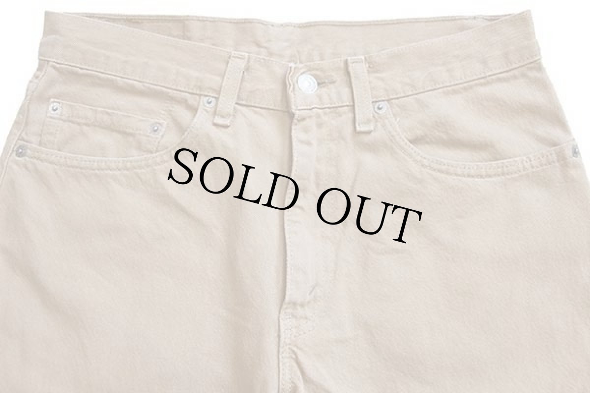 画像4: 00s USA製 Levi'sリーバイス 550 カラーデニムパンツ 後染め カーキ w32 L30★B (4)