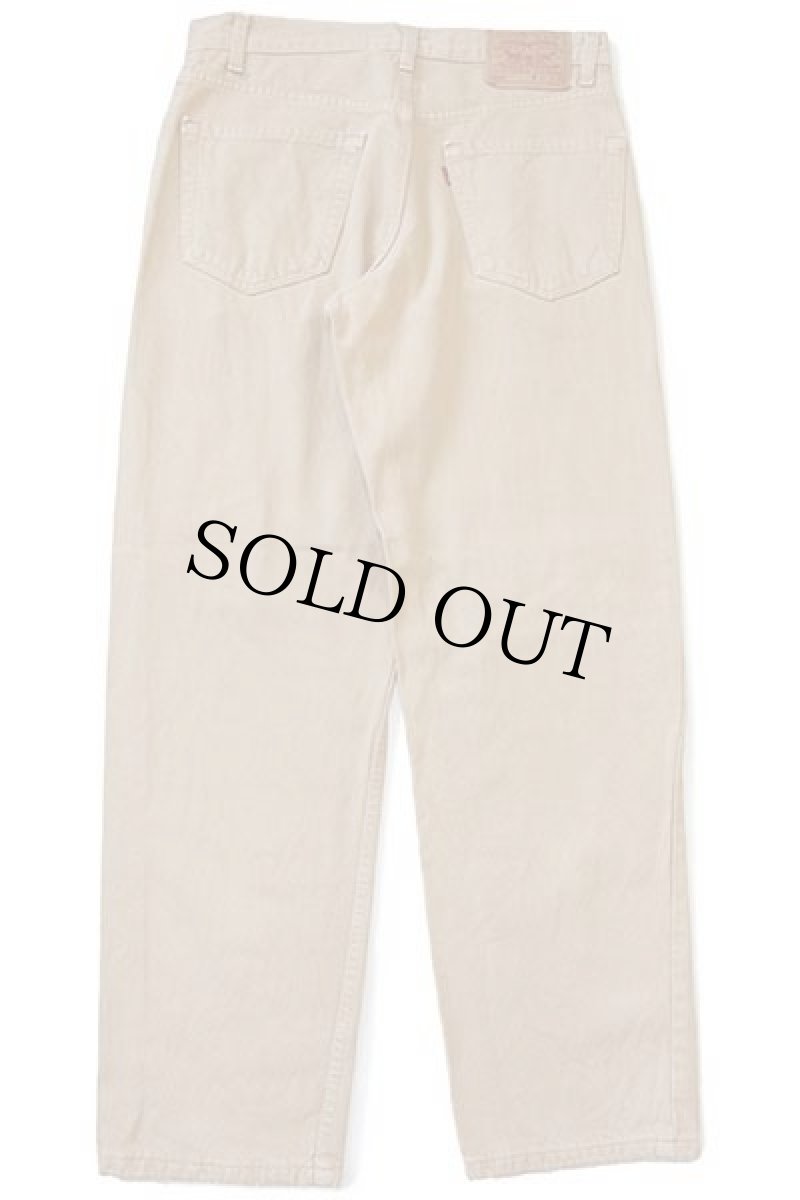 画像3: 00s USA製 Levi'sリーバイス 550 カラーデニムパンツ 後染め カーキ w32 L30★B (3)
