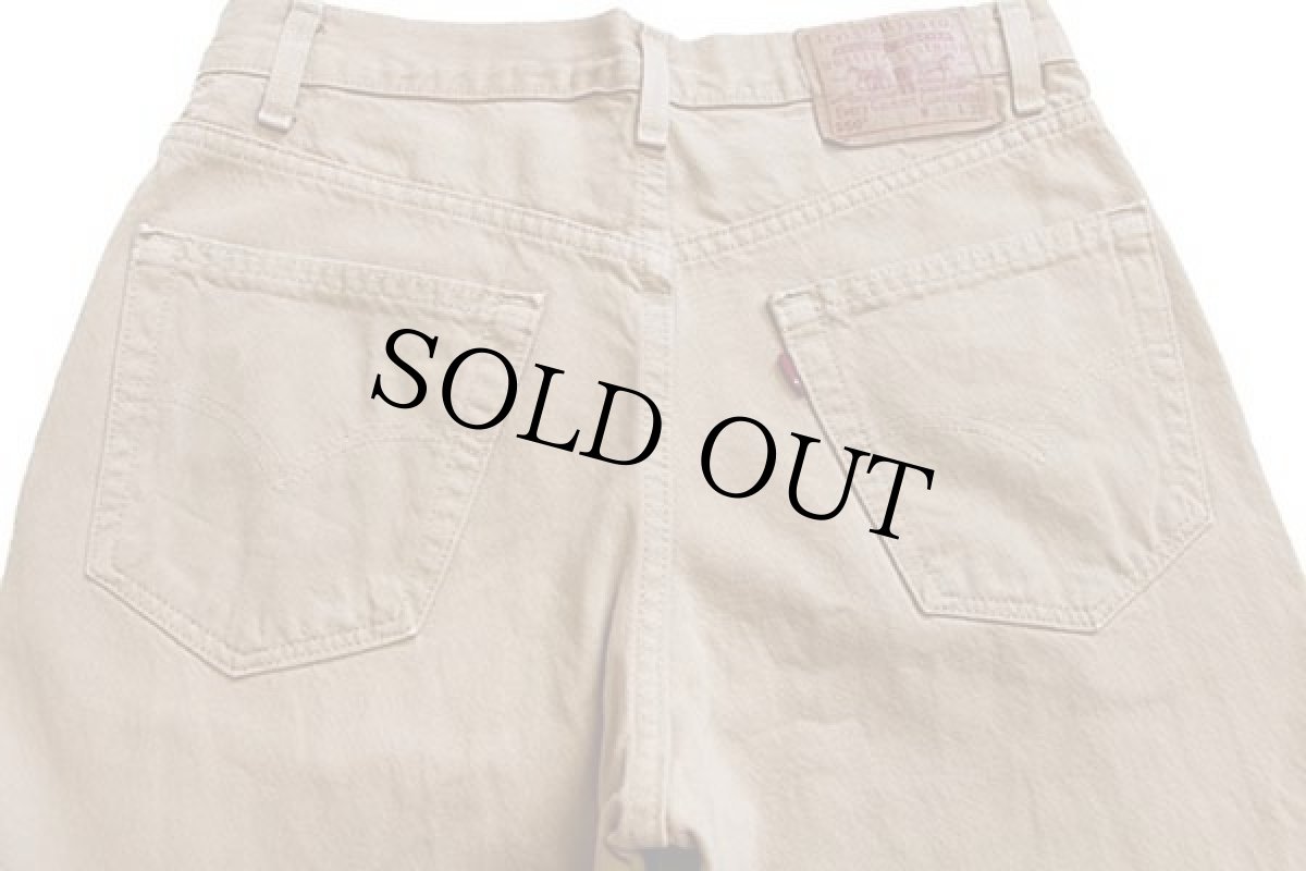 画像5: 00s USA製 Levi'sリーバイス 550 カラーデニムパンツ 後染め カーキ w32 L30★B (5)