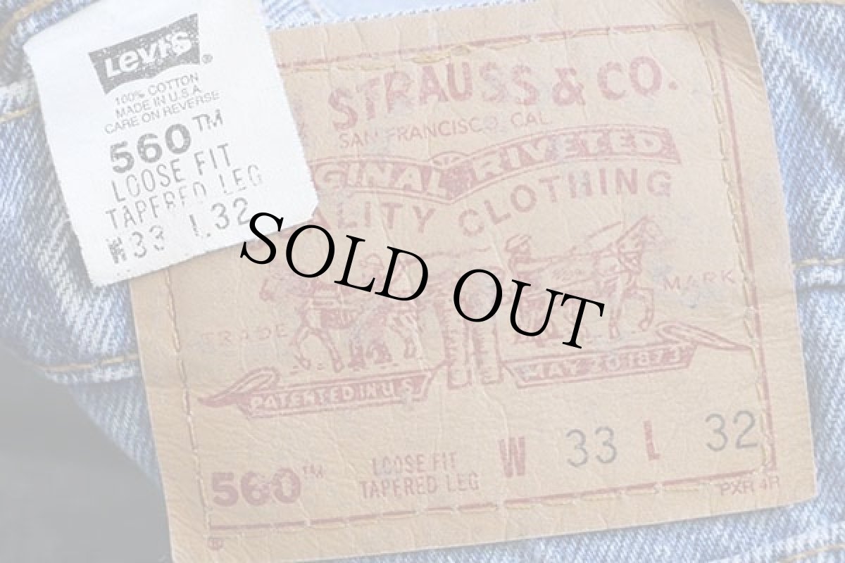 画像6: 90s USA製 Levi'sリーバイス 560 デニムパンツ w33 L32★49 (6)