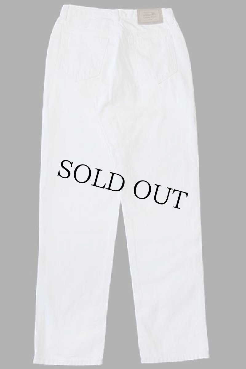 画像3: 90s USA製 Calvin Kleinカルバンクライン テーパード カラーデニムパンツ 生成り 10 (3)