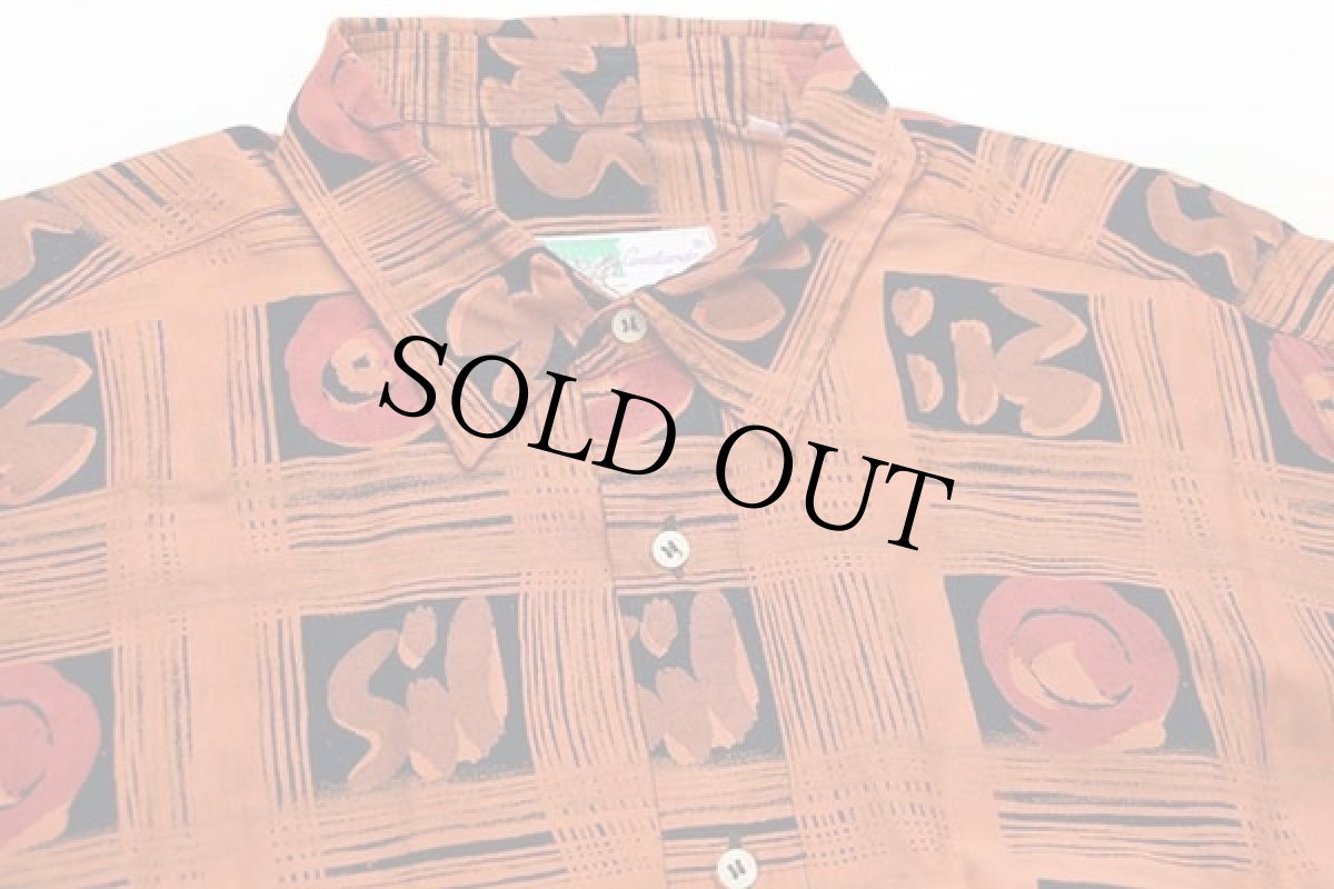 画像3: 80s イタリア製 Canralcando 総柄 レーヨンシャツ L (3)