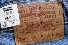 画像6: 90s USA製 Levi'sリーバイス 560 デニムパンツ w36 L32★55 (6)