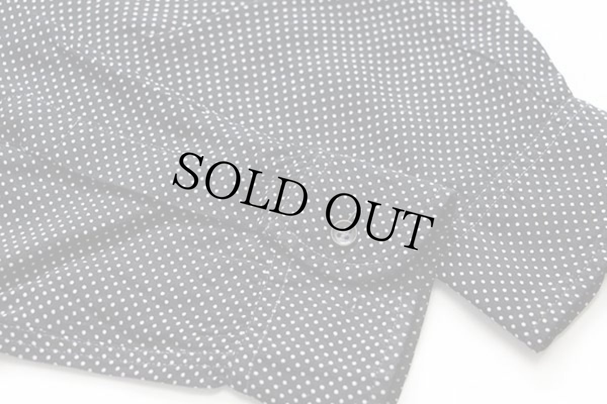 画像6: 80s イタリア製 JIMMY BOY ドット柄 ボタンダウン レーヨンシャツ 黒×白 M (6)