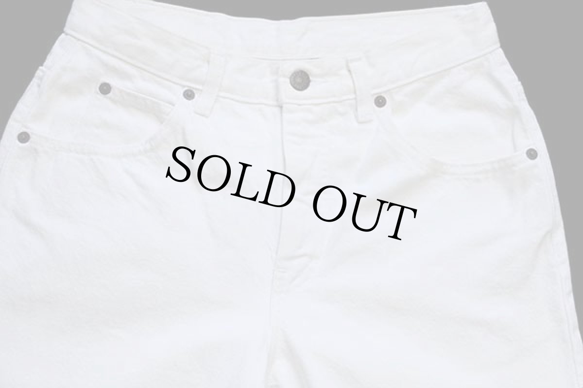 画像4: 90s USA製 Calvin Kleinカルバンクライン テーパード カラーデニムパンツ 生成り 10 (4)