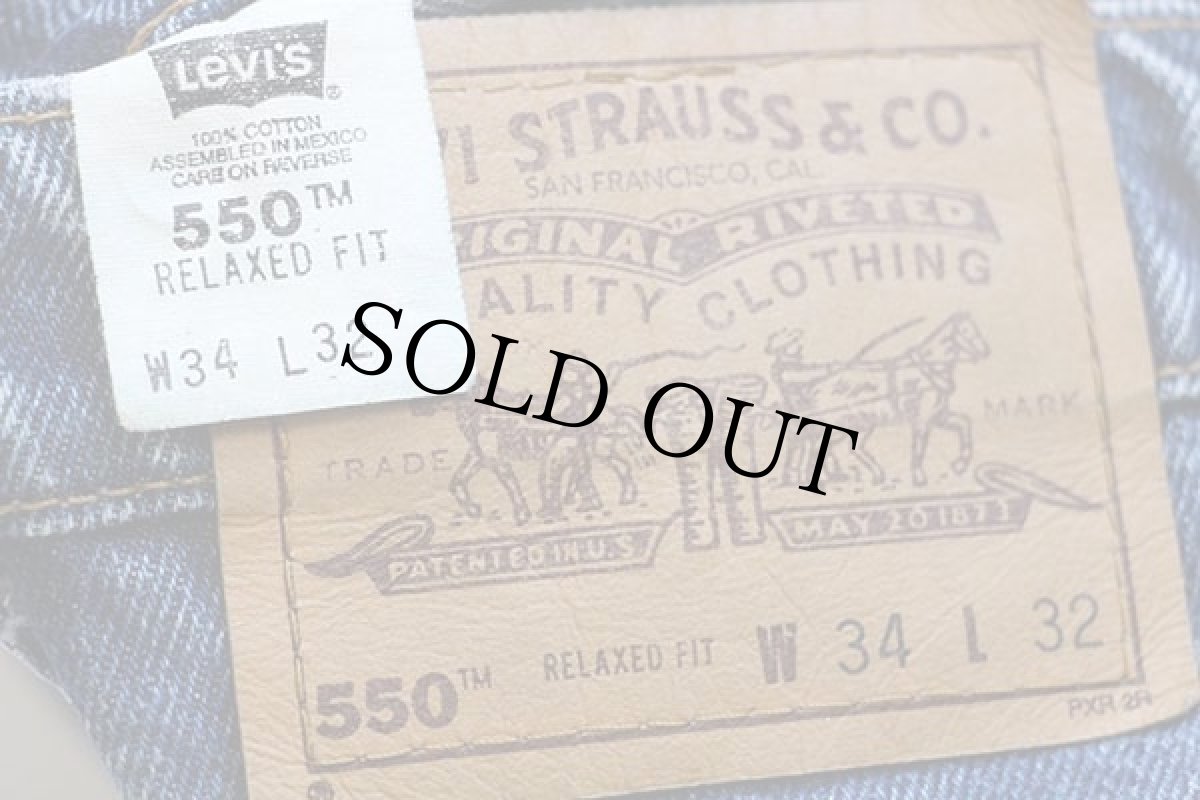 画像6: 90s メキシコ製 Levi'sリーバイス 550 デニムパンツ w34 L32★72 (6)