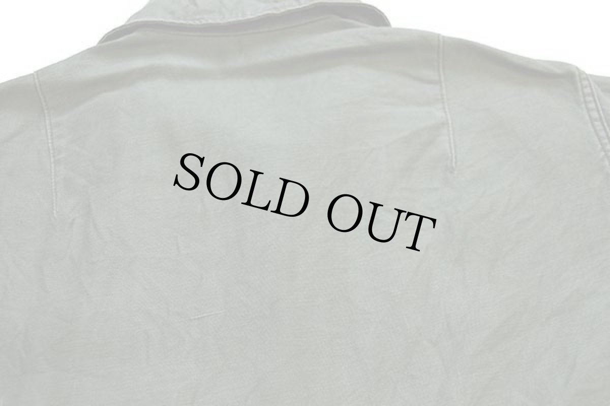 画像5: 60s 米軍 U.S.ARMY ストラップ&パッチ付き コットンサテン ユーティリティシャツ 2nd オリーブグリーン 14.5 (5)