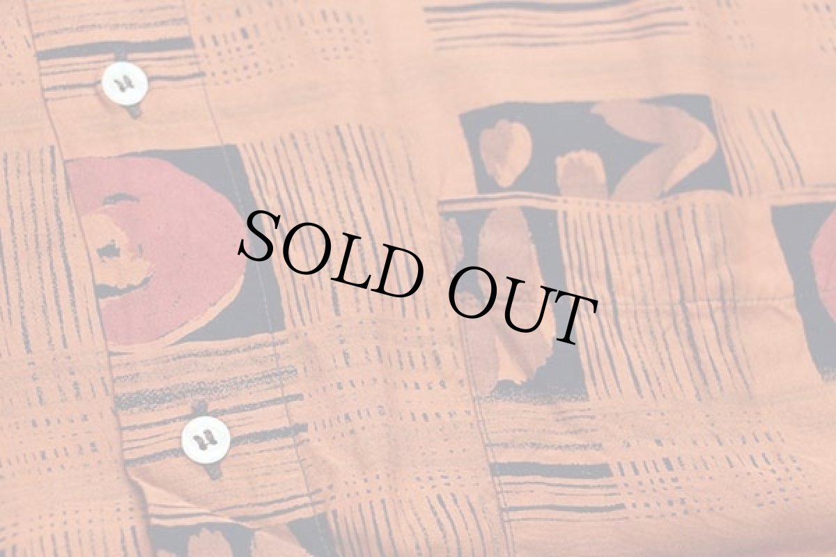 画像5: 80s イタリア製 Canralcando 総柄 レーヨンシャツ L (5)