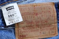 画像6: 00s USA製 Levi'sリーバイス 560 デニムパンツ w40 L30★58 (6)