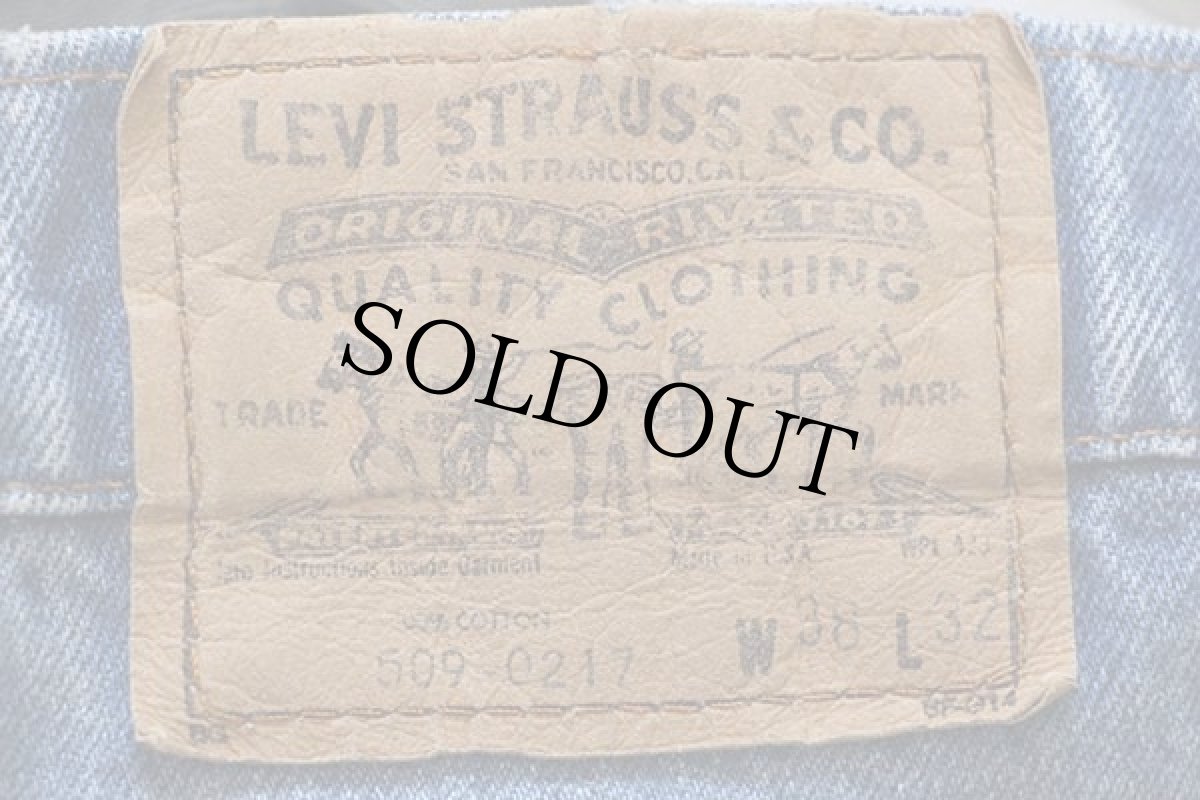 画像6: 80s USA製 Levi'sリーバイス 509 デニムパンツ W38 L32 (6)