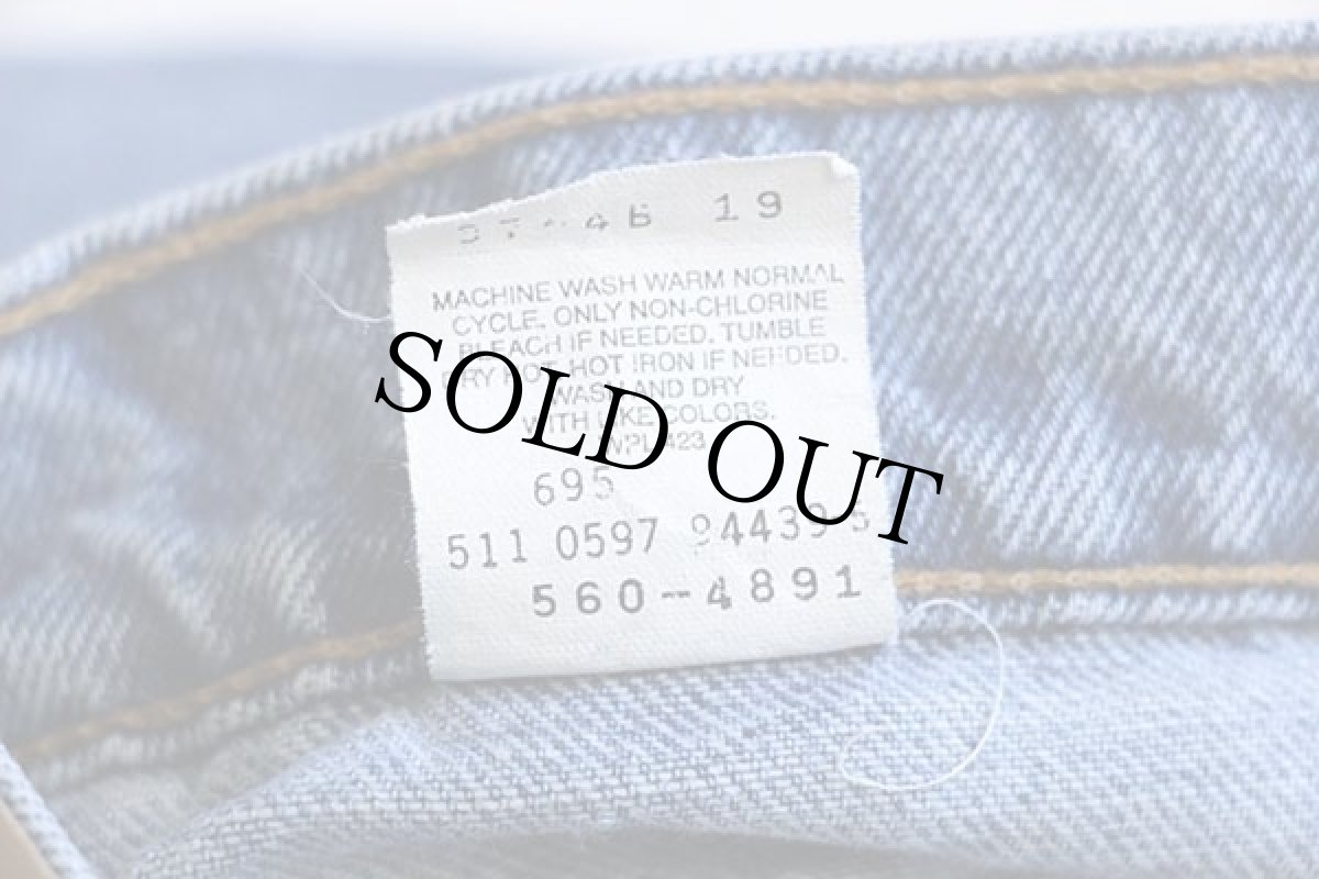 画像7: 90s USA製 Levi'sリーバイス 560 デニムパンツ w33 L32★49 (7)