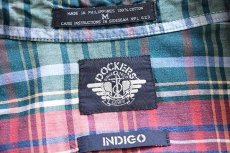 画像4: 90s DOCKERSドッカーズ マドラスチェック ボタンダウン コットンシャツ M★Levi'sリーバイス (4)