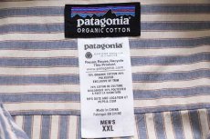 画像4: patagoniaパタゴニア マルチストライプ 半袖 オーガニックコットンシャツ XXL (4)